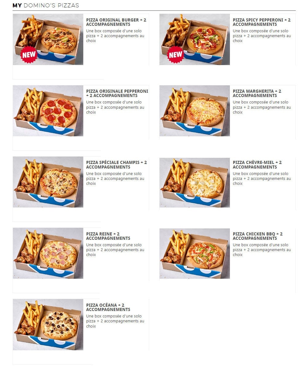 Domino's — carte page 5