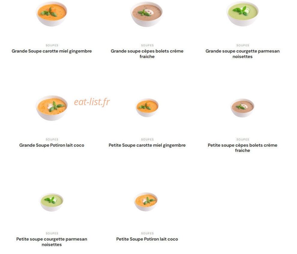 Eat Salad — carte page 1