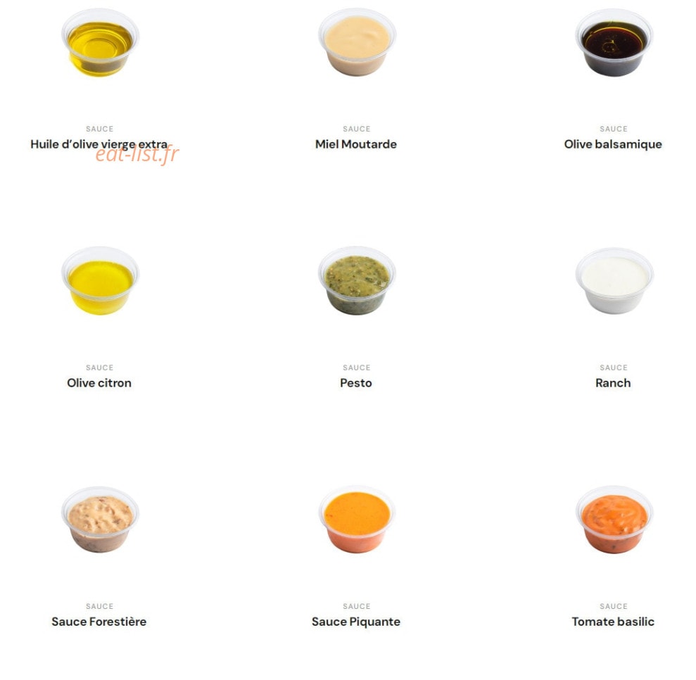 Eat Salad — carte page 3