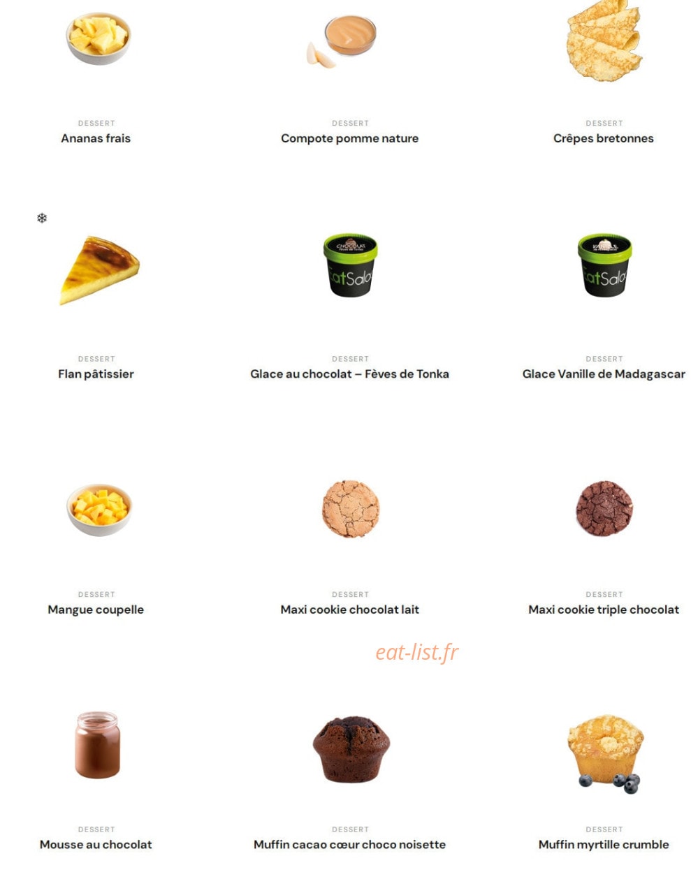 Eat Salad — carte page 4