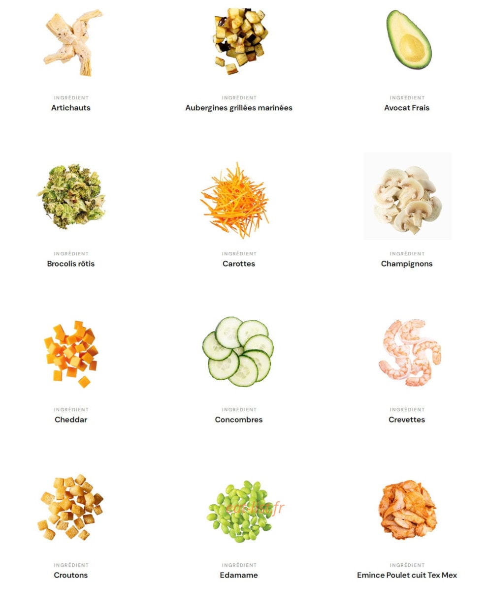 Eat Salad — carte page 6
