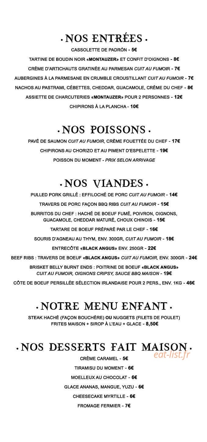 Fumoir & Co — carte page 2
