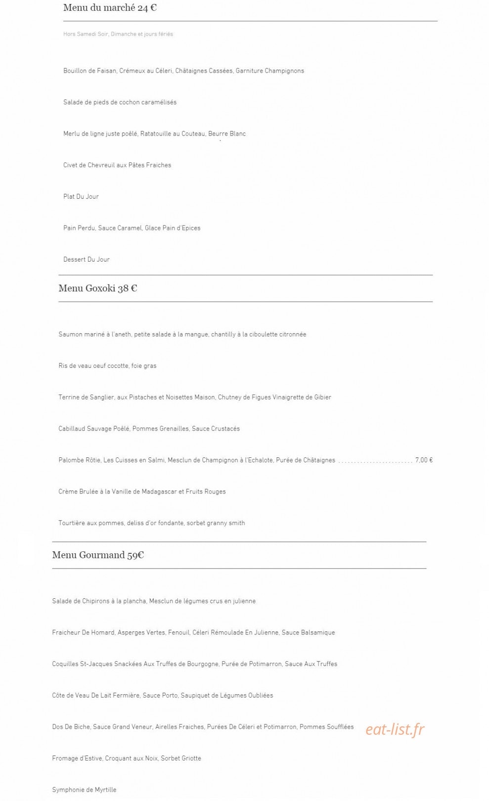 Goxoki — carte page 1
