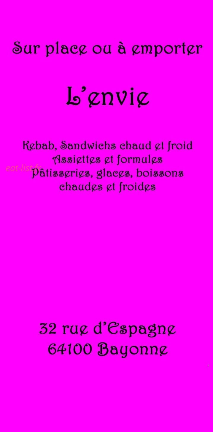 L'envie — carte page 1