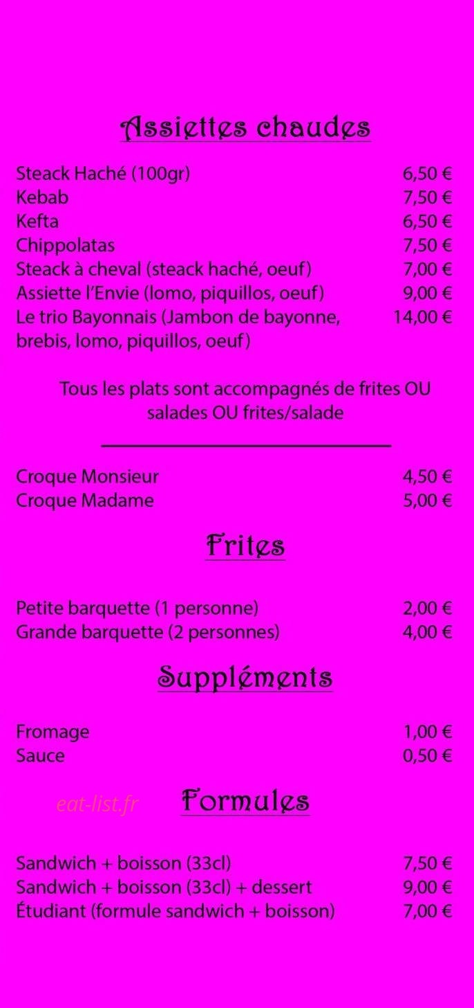 L'envie — carte page 3