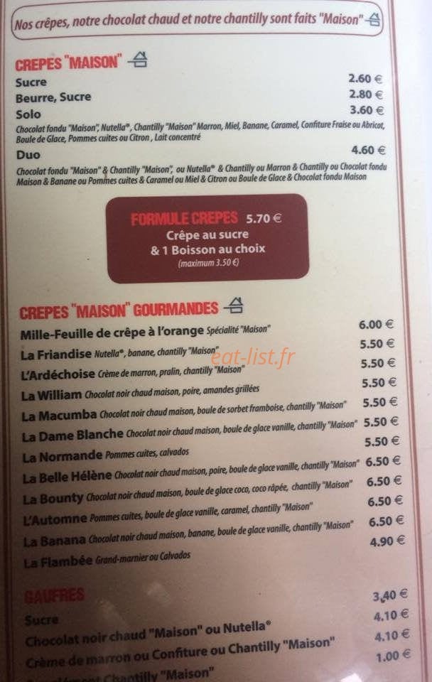 L'Instant Gourmand — carte page 8