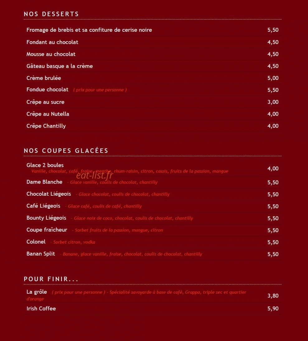 La Patate — carte page 2
