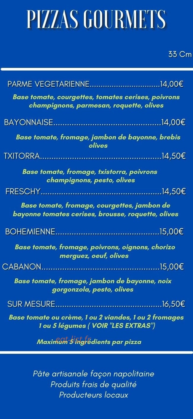 Le Cabanon — carte page 2