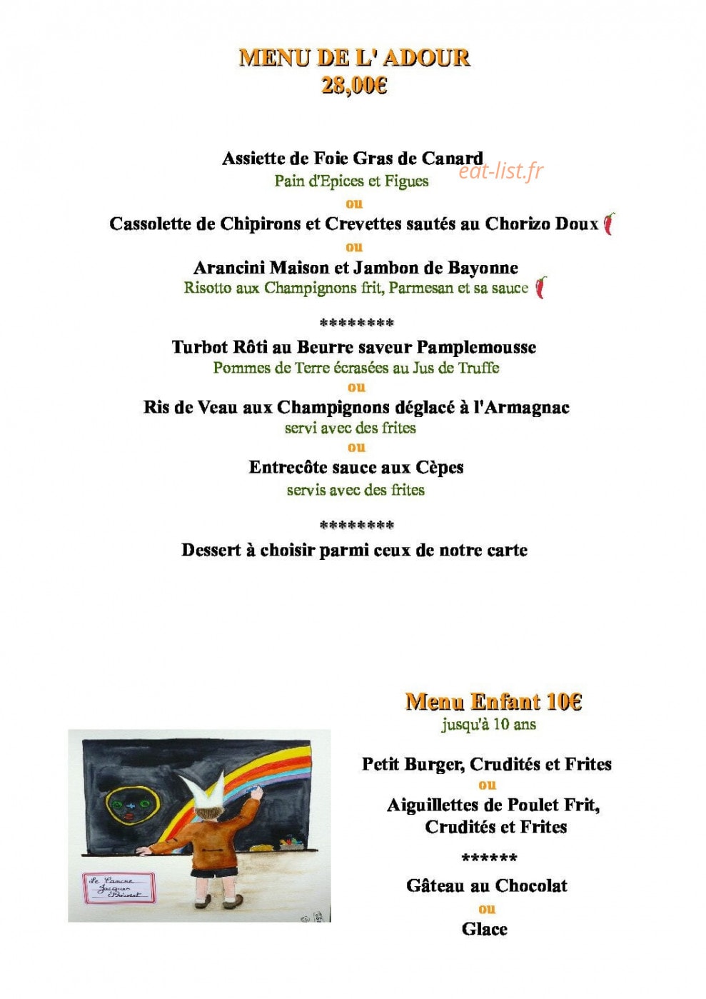 Le Cancre — carte page 3