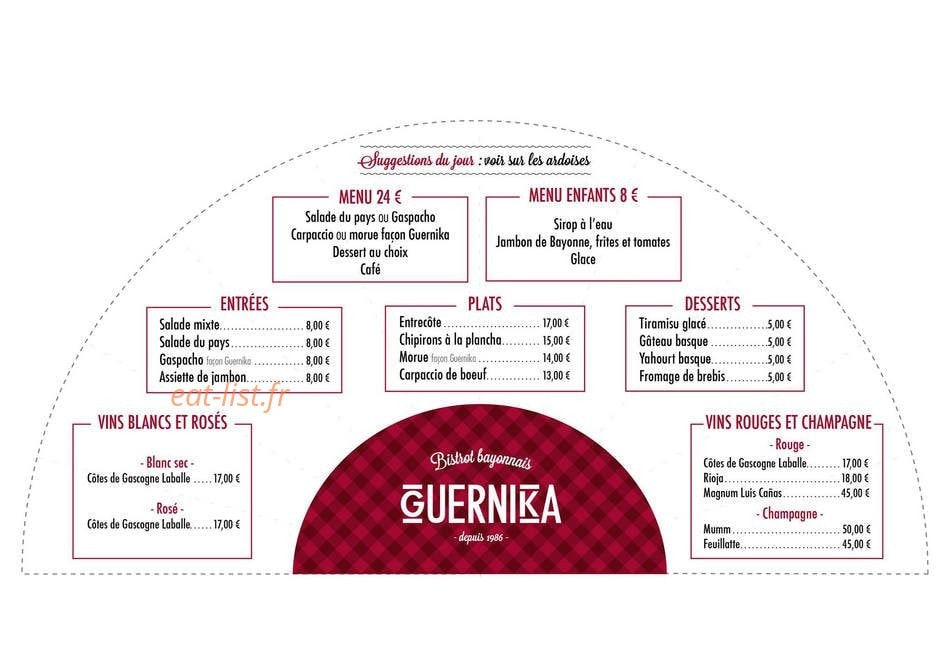 Le Guernika — carte page 1