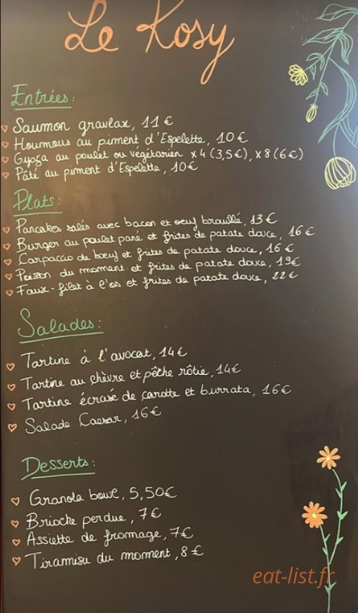 Le Kosy — carte page 1