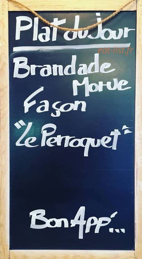 Le Perroquet — carte page 1