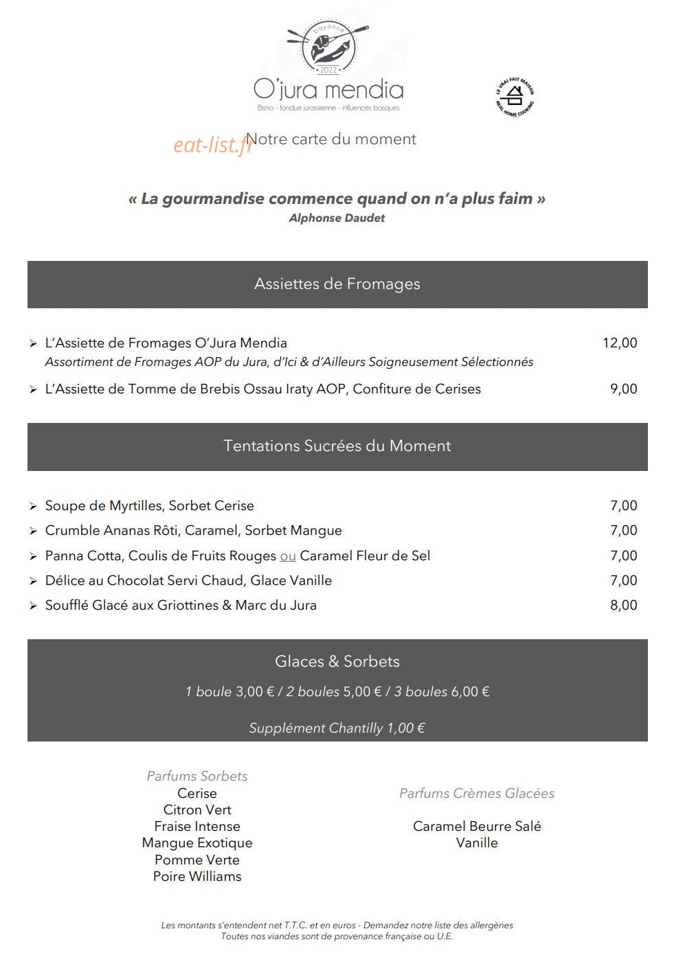 O'Jura Mendia — carte page 3