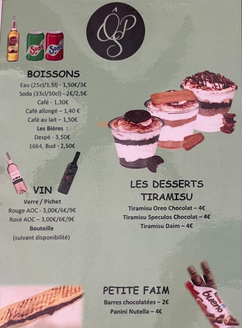 O'p'titsnack — carte page 4