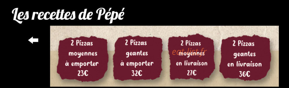 Pepe joe — carte page 2