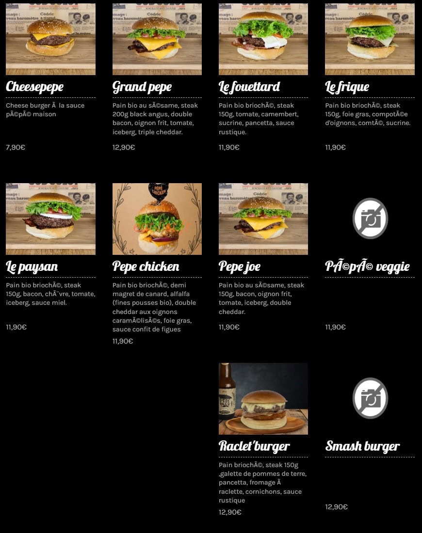 Pepe joe — carte page 5