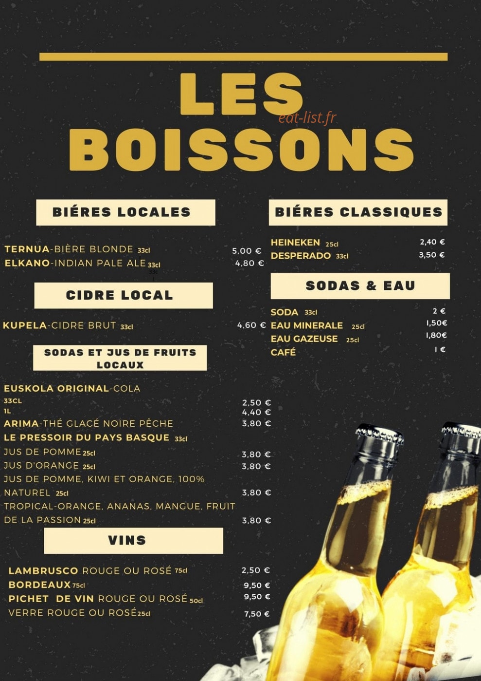 Pizza et cie — carte page 3