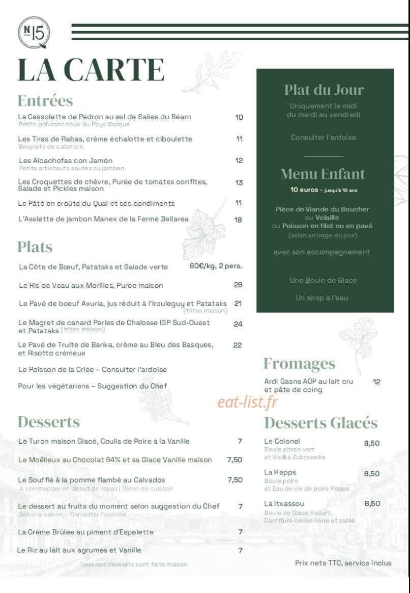 Quai N15 — carte page 2