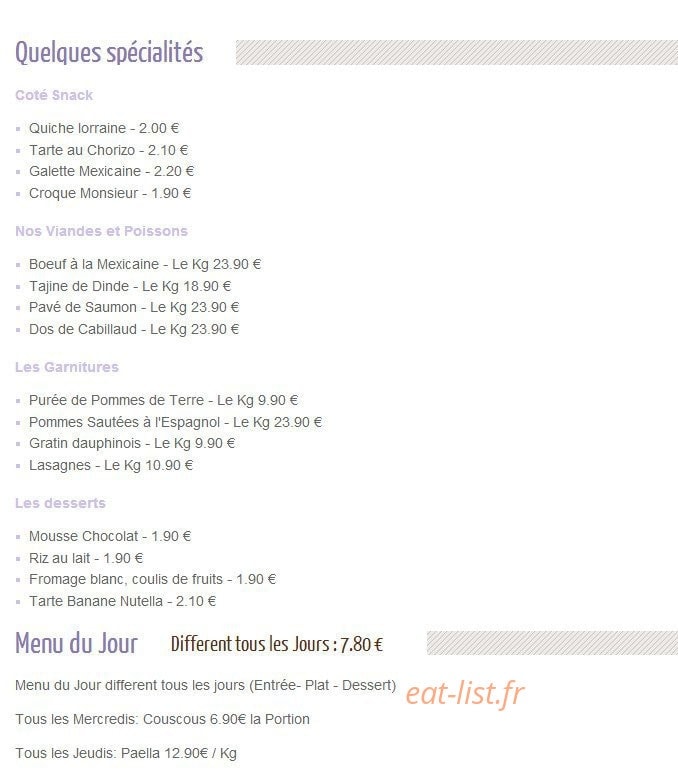 Salé ? Sucré ! — carte page 1