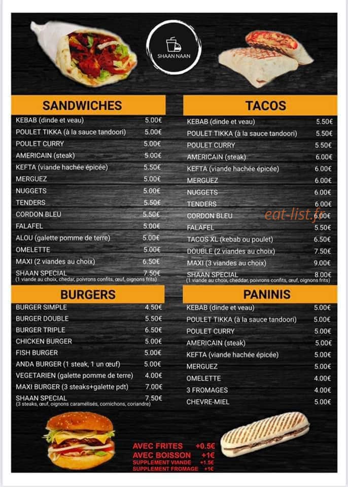 Shaan Naan — carte page 1