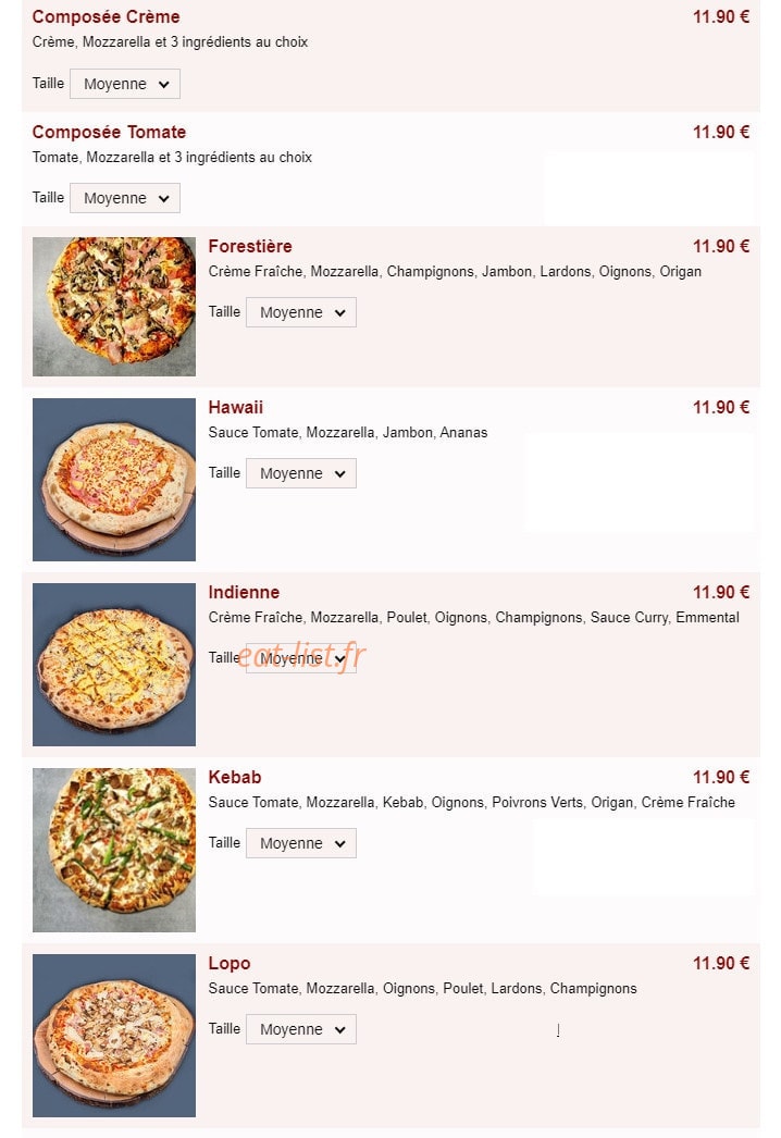 Tonton Pizza — carte page 6