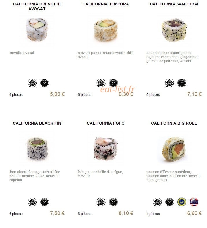 You Sushi — carte page 7