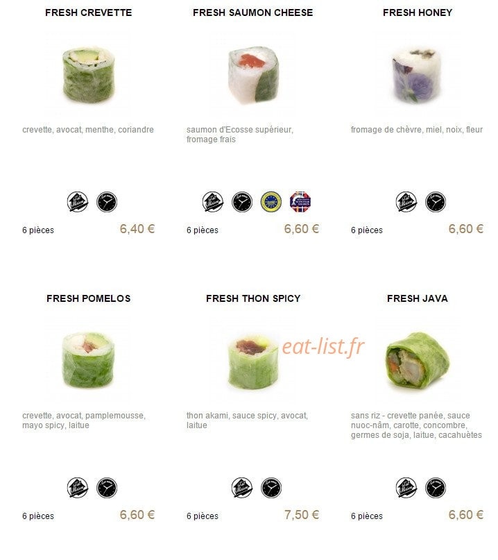 You Sushi — carte page 9