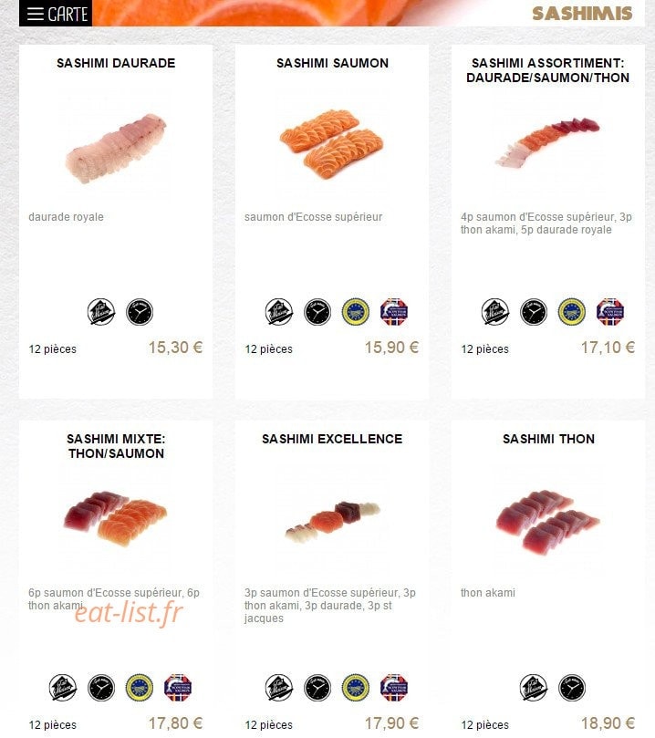 You Sushi — carte page 14