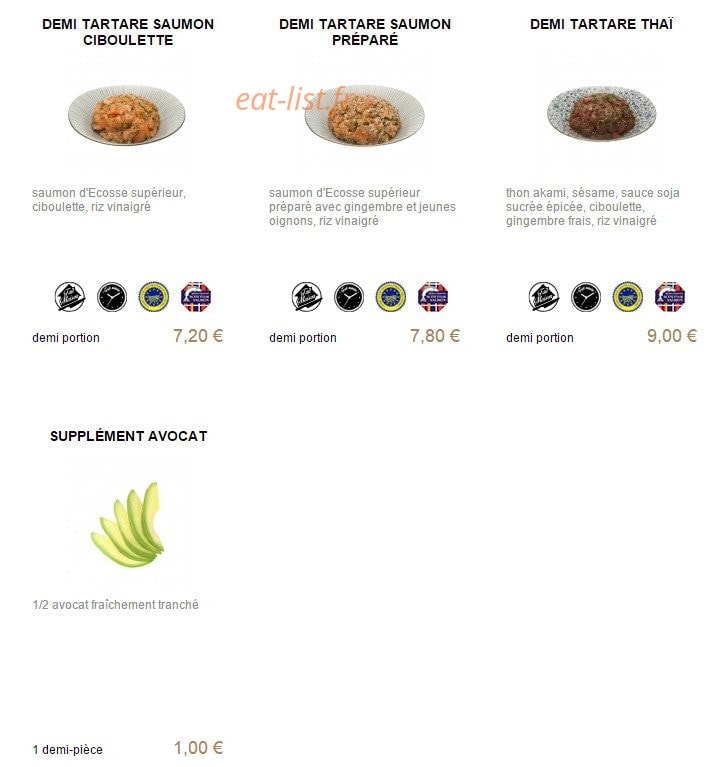 You Sushi — carte page 13