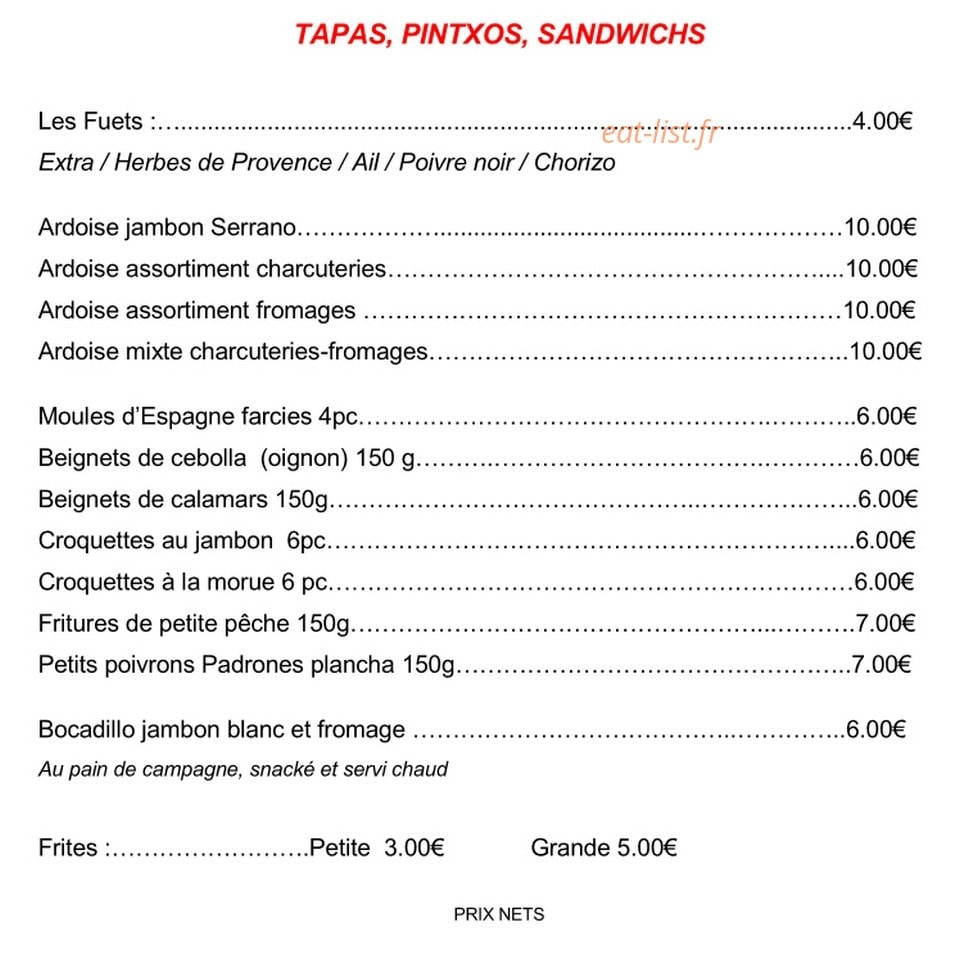 Bar à Bord — carte page 3