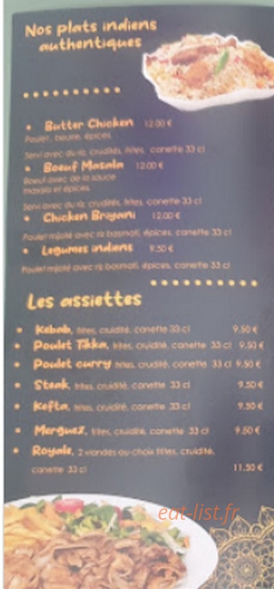 Masala Grill — carte page 4