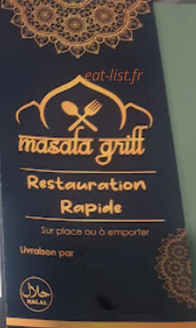 Masala Grill — carte page 1