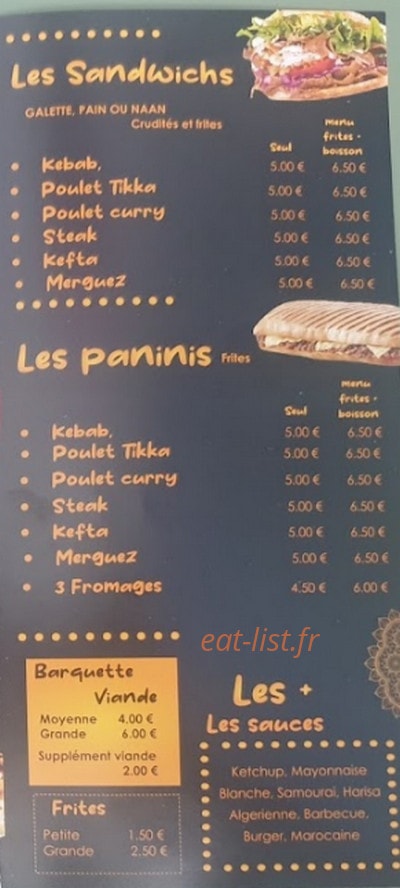Masala Grill — carte page 2