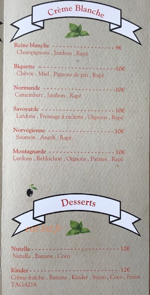 Etche pizza — carte page 2