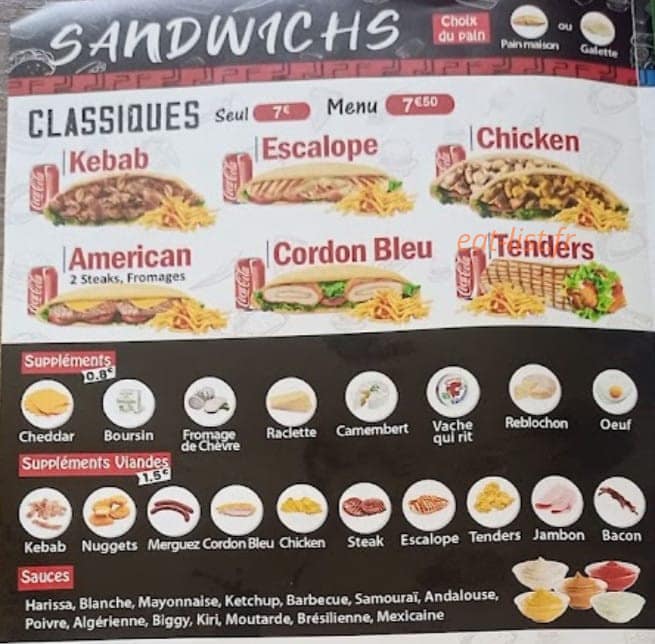 Kz fastfood — carte page 4