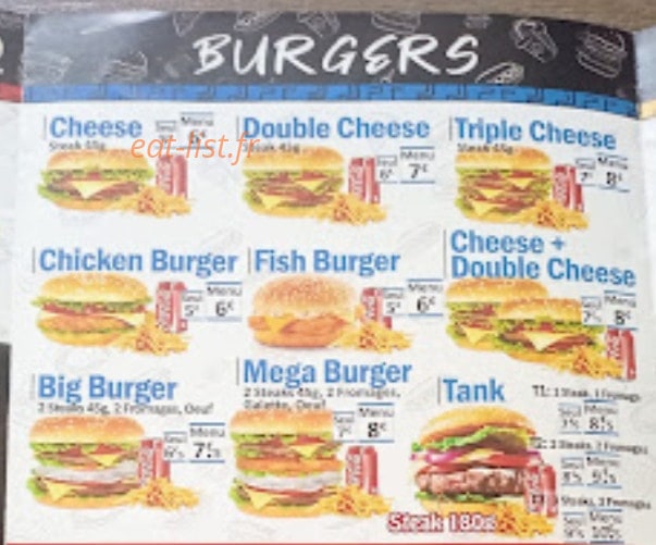 Kz fastfood — carte page 7
