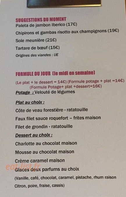 Le Trinquet — carte page 1