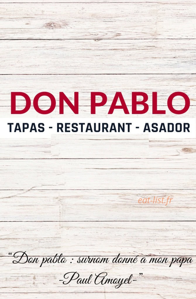Don Pablo — carte page 1