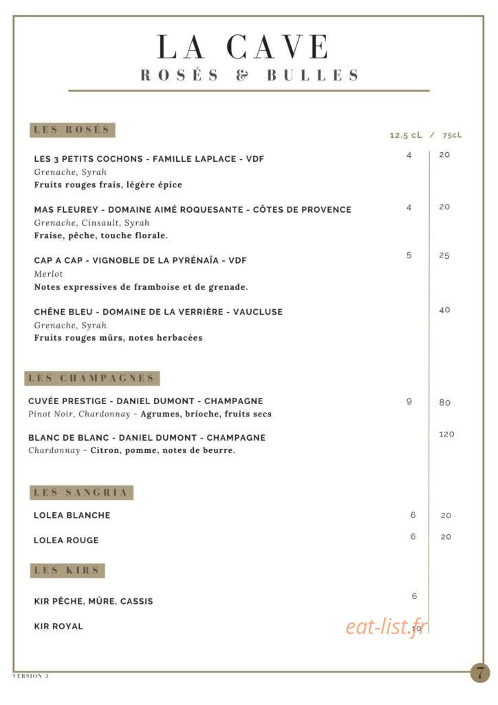 La Canopée — carte page 7