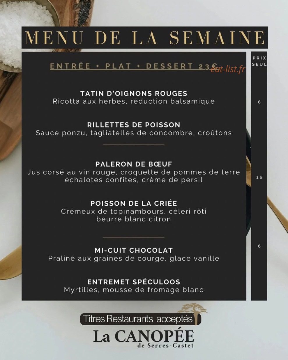 La Canopée — carte page 1