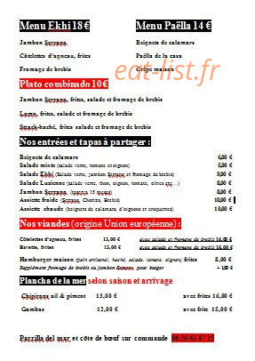Cabane Ekhi — carte page 1