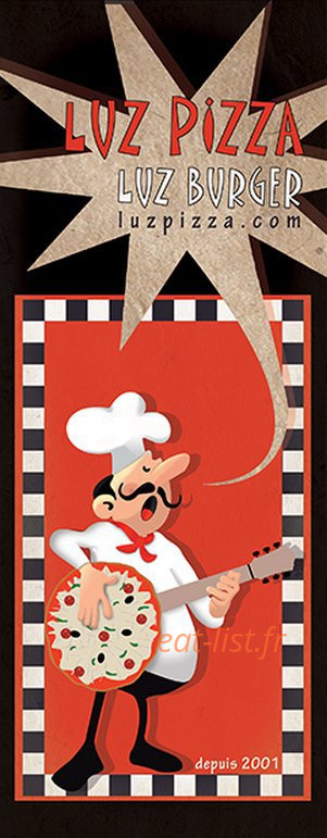Luz Pizza — carte page 1