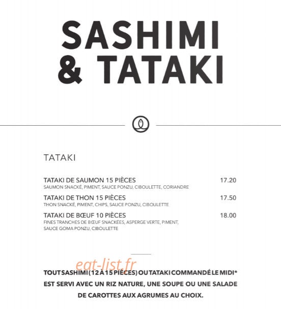 Sushi Shop — carte page 28