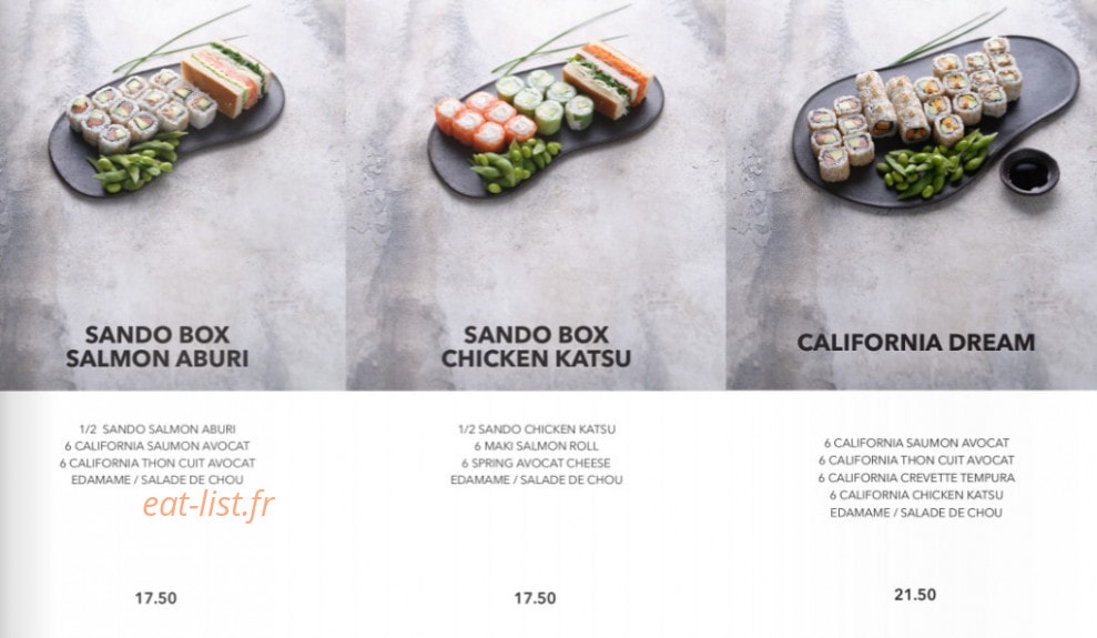 Sushi Shop — carte page 11