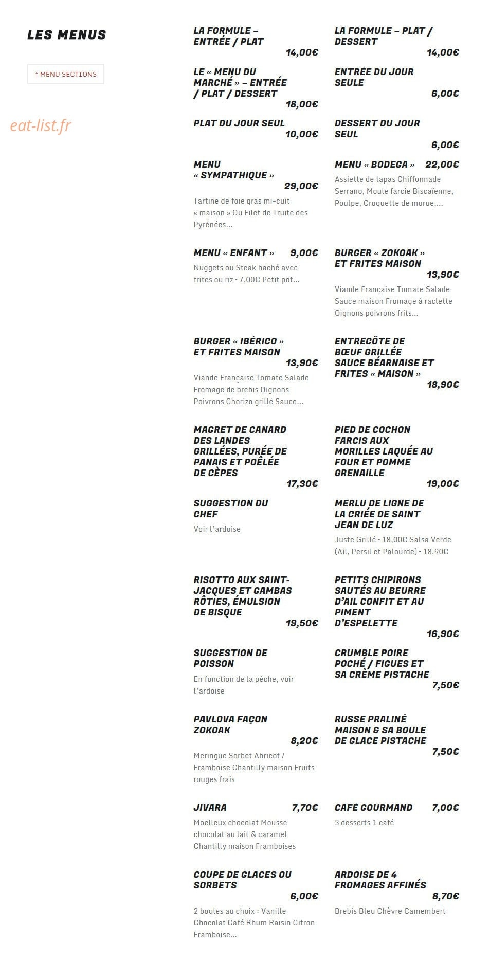 Zokoak — carte page 3