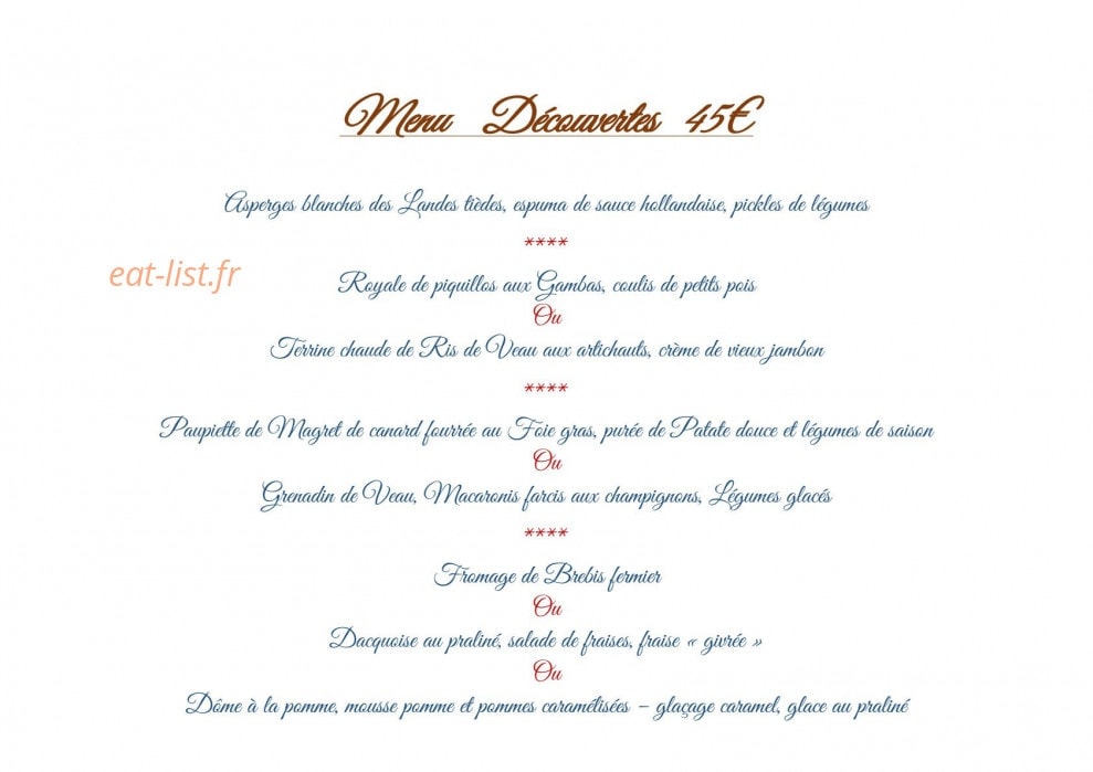 Restaurant Chilo — carte page 5