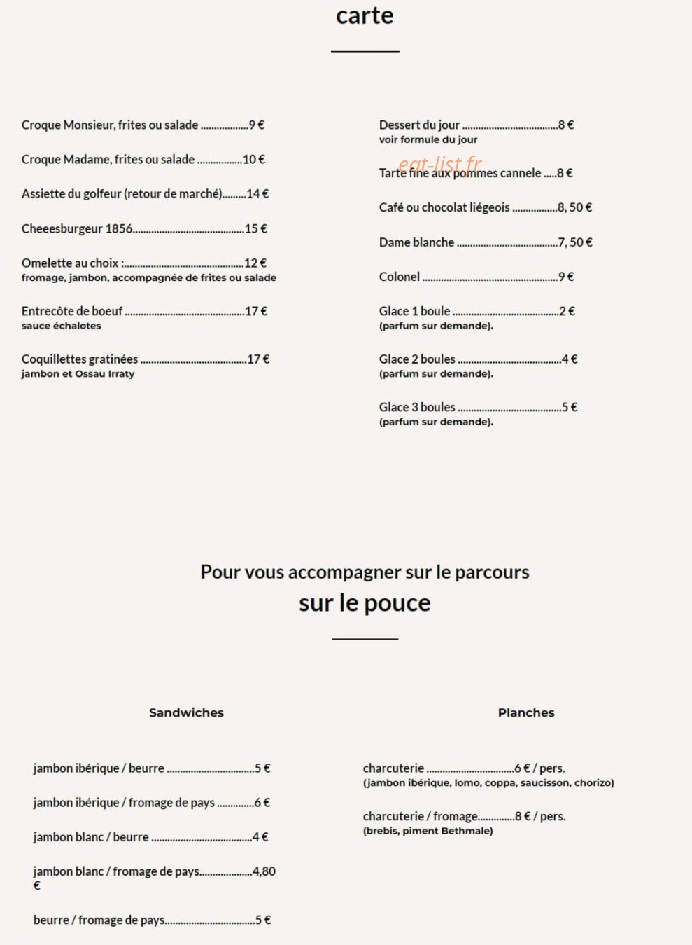 Le Victoria 1856 — carte page 1