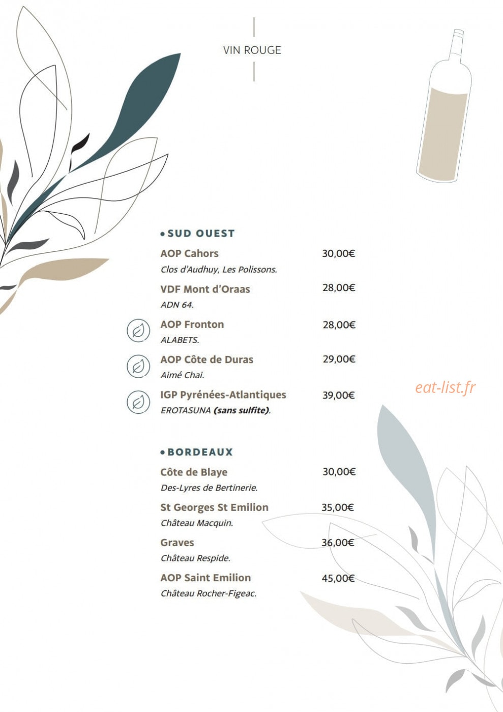 Les Associés — carte page 5