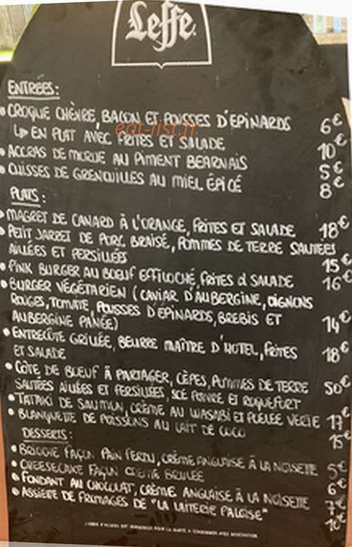 Les Dames Moustache — carte page 1