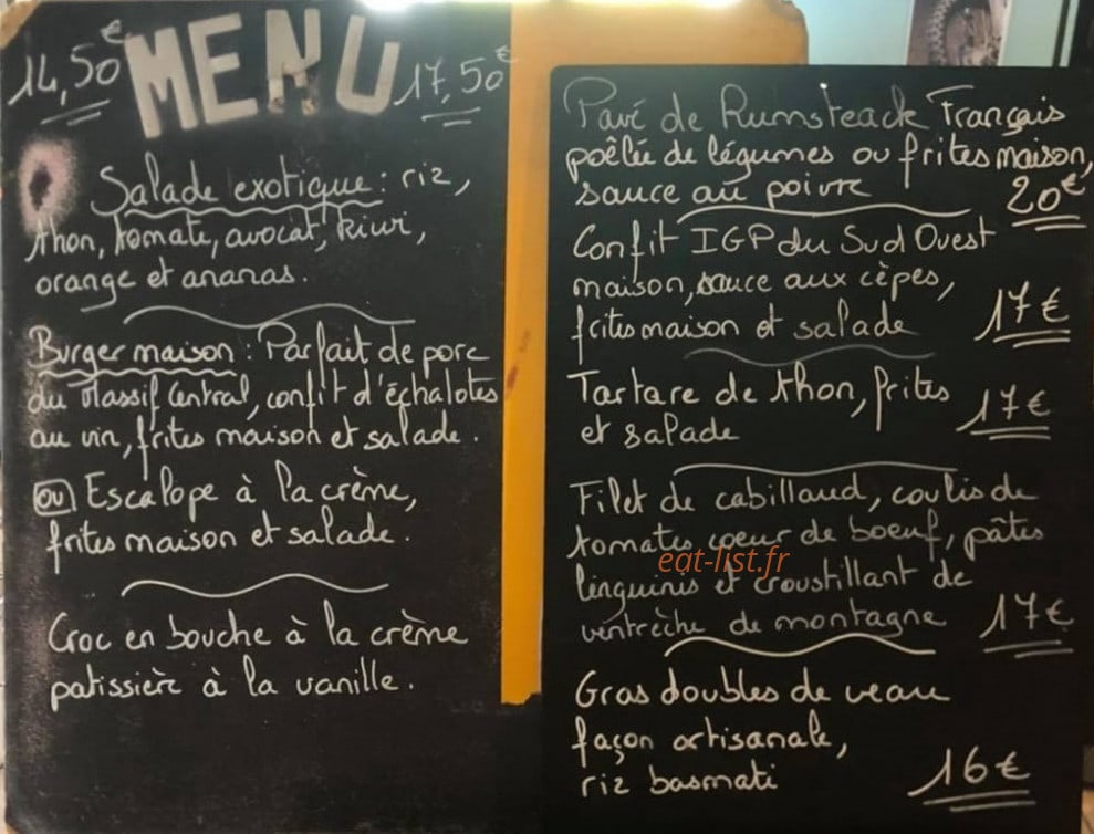 Carte Blanche — carte page 1